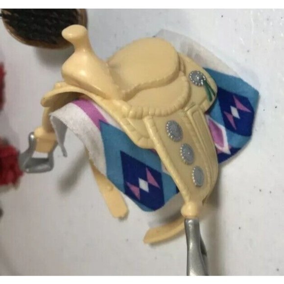 HORSE FISHER PRICE 8" Brown Mane Tail & Accessories Toy Sound Effects Lot 8 - Picture 8 of 10